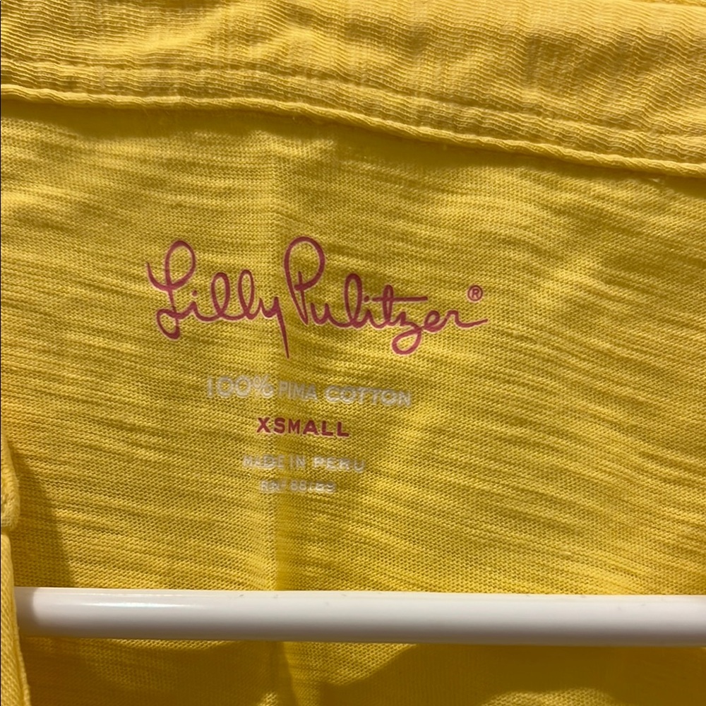 Yellow Ruffled Sleeveless Top - Picture 2 of 2